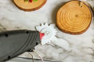 instructions for making Wood Slice Ornaments