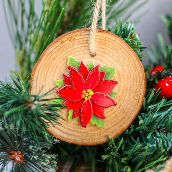 DIY Wood Slice Ornaments