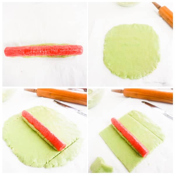 instructions for making Grinch cookies