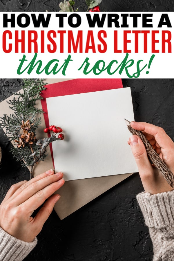 how to write a Christmas letter