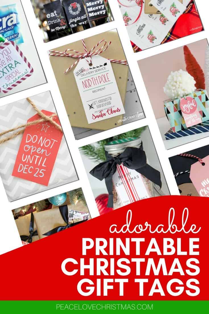 free printable Christmas gift tags