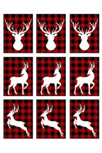 Printable Rustic Plaid Christmas Gift Tags
