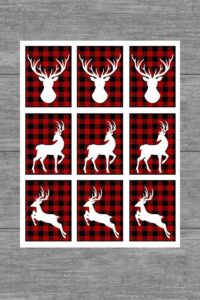 Printable Rustic Plaid Christmas Gift Tags