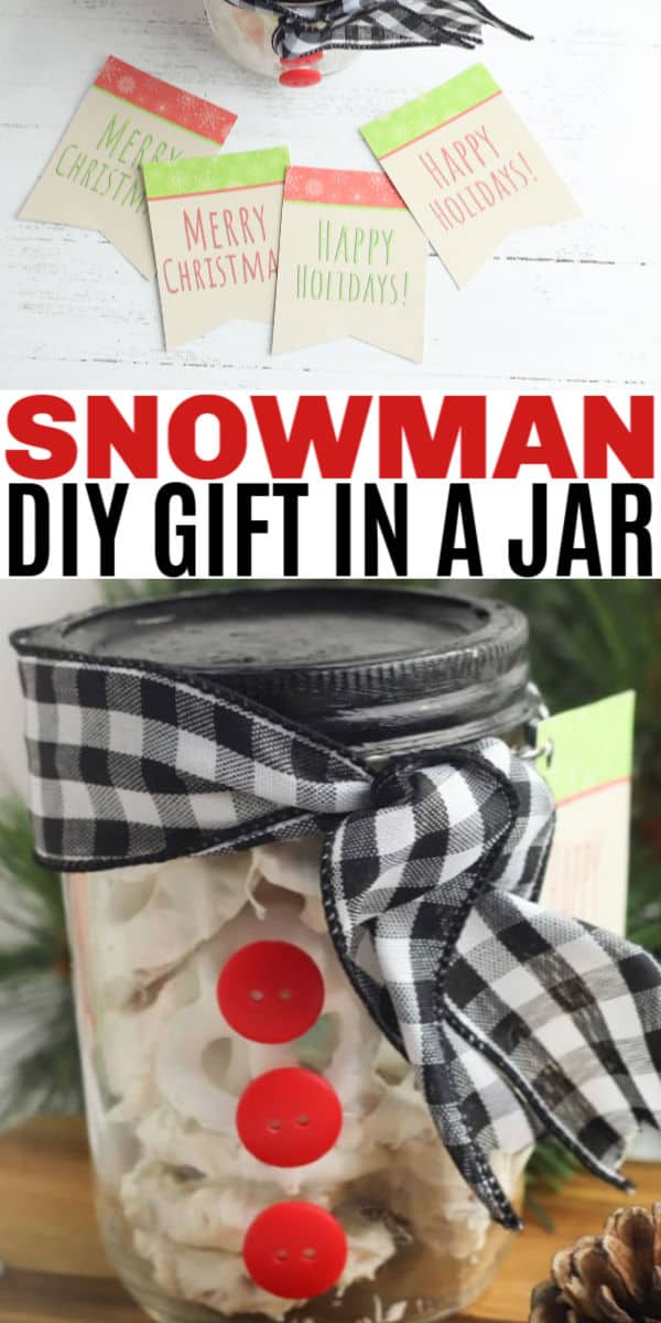 Snowman Gift in a Jar