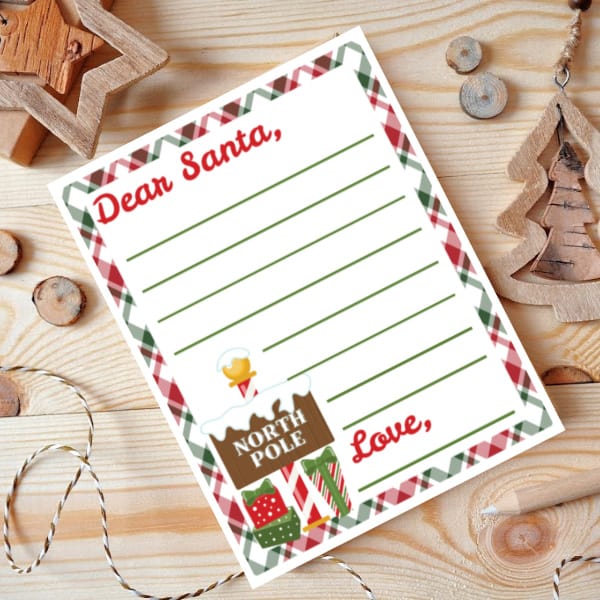 free Santa letter template