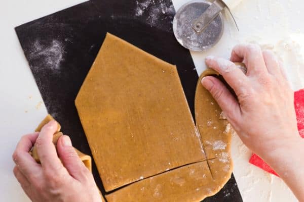 making a gluten-free gingerbread house