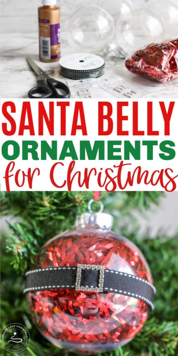 easy Santa Belly Ornaments