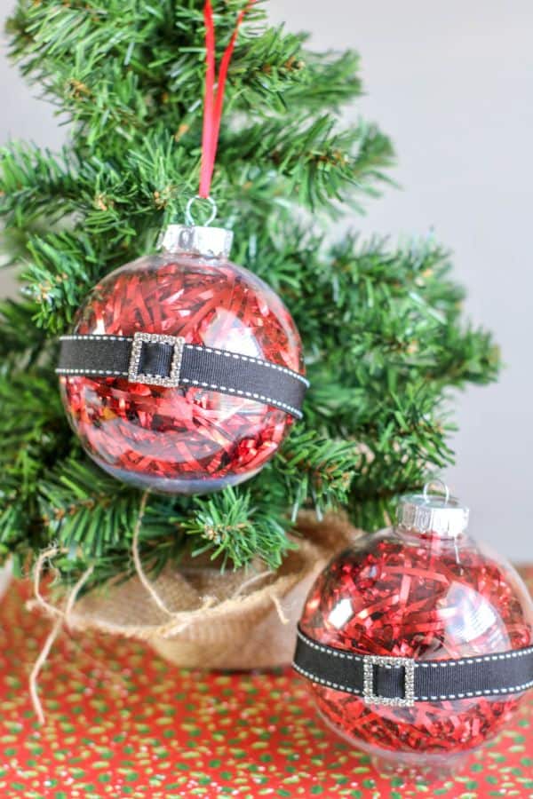 easy DIY Santa Belly Ornaments