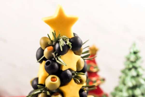 top of a Christmas appetizer tree