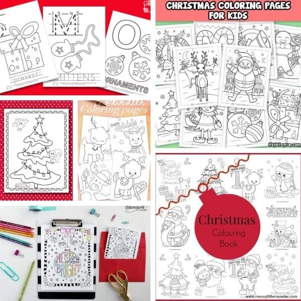 printable Christmas coloring pages