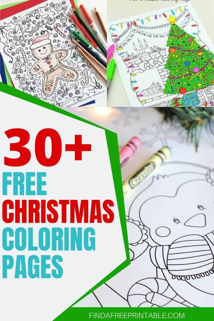 printable Christmas coloring pages