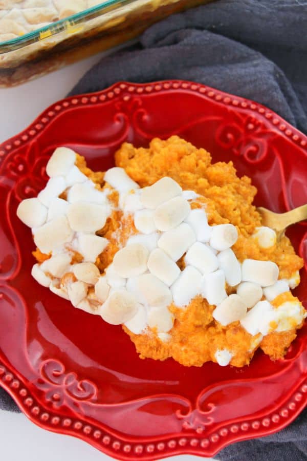 sweet potato casserole with marshmallows