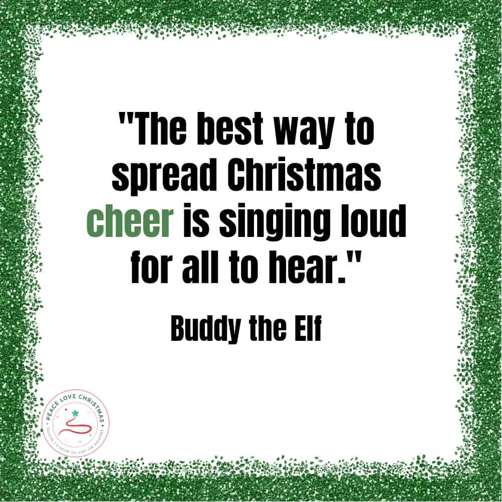 Christmas movie quote from Elf