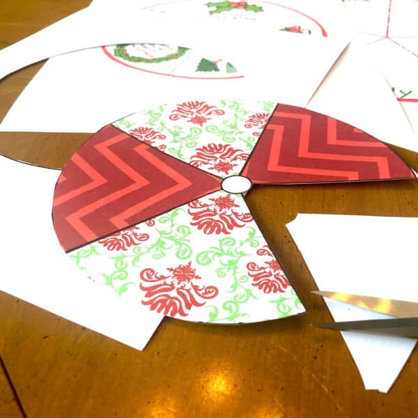 how to make a Printable Christmas Song Spinner Game