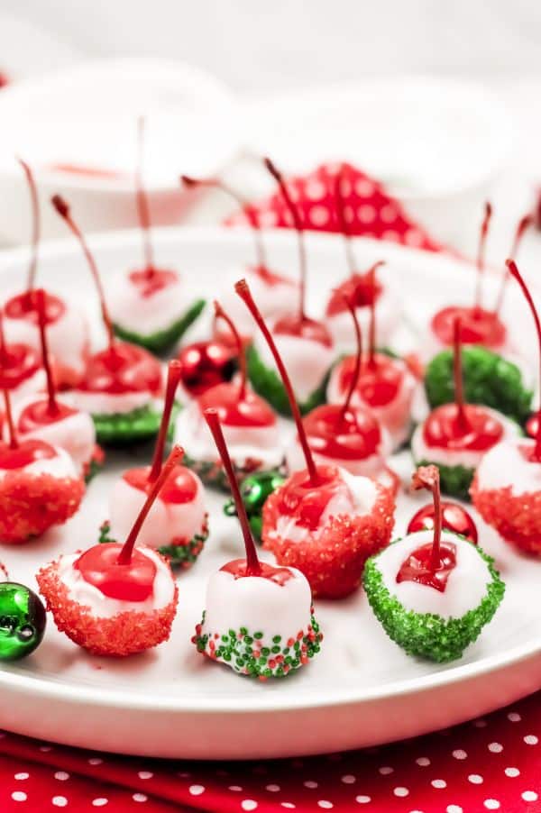 homemade Christmas Chocolate Covered Cherries