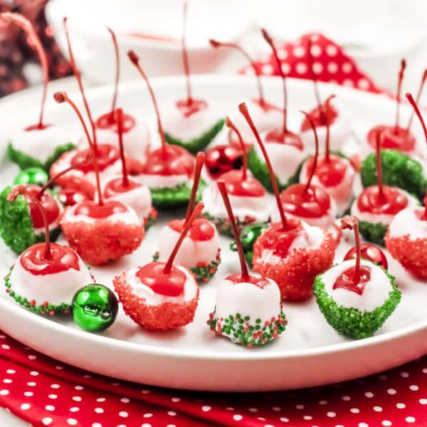 homemade Christmas Chocolate Covered Cherries