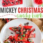 Easy Mickey Christmas Bark recipe