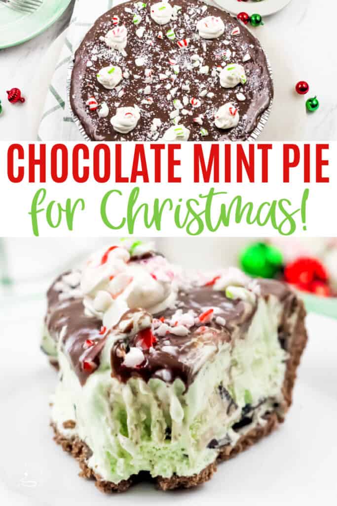 mint chocolate dessert for Christmas