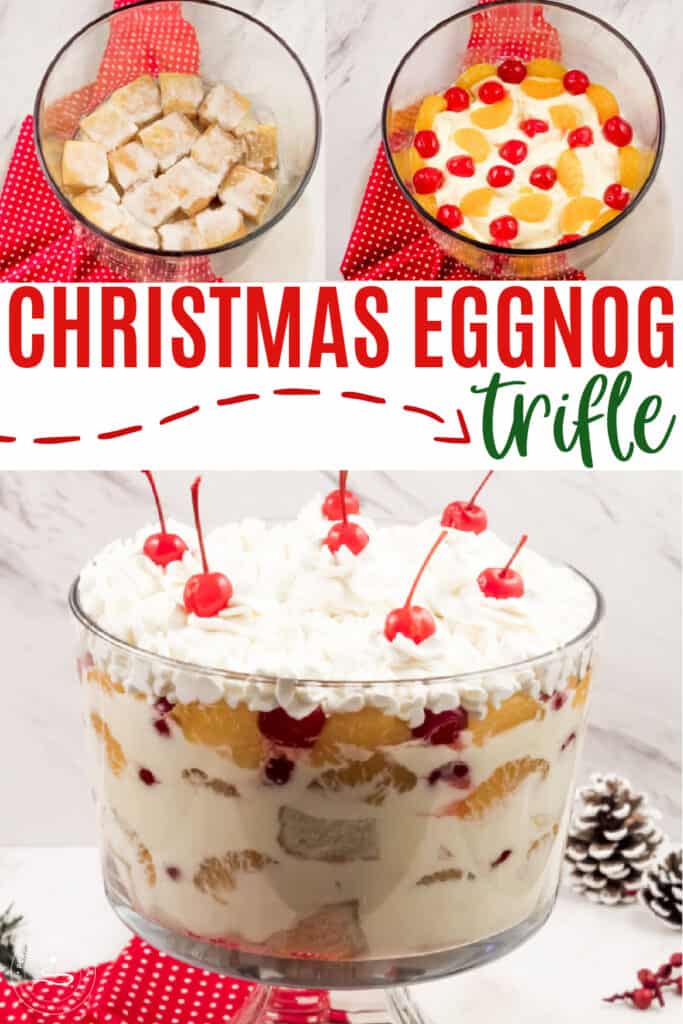 Easy No Bake Christmas Eggnog Trifle