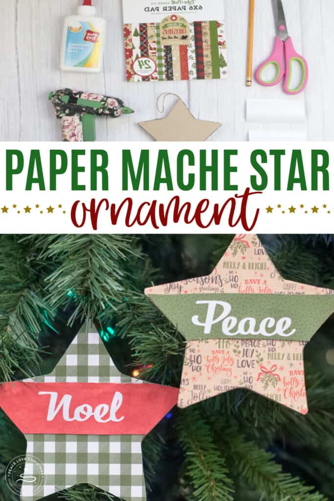 paper mache star pin