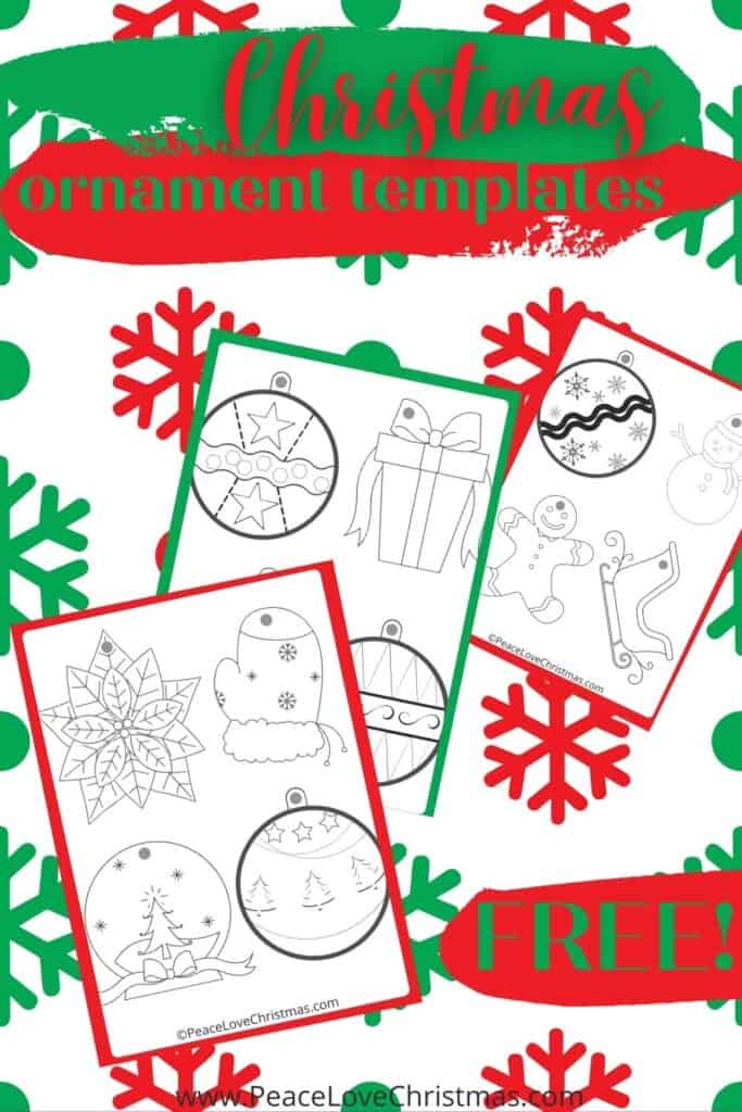 printable paper christmas ornaments for kids