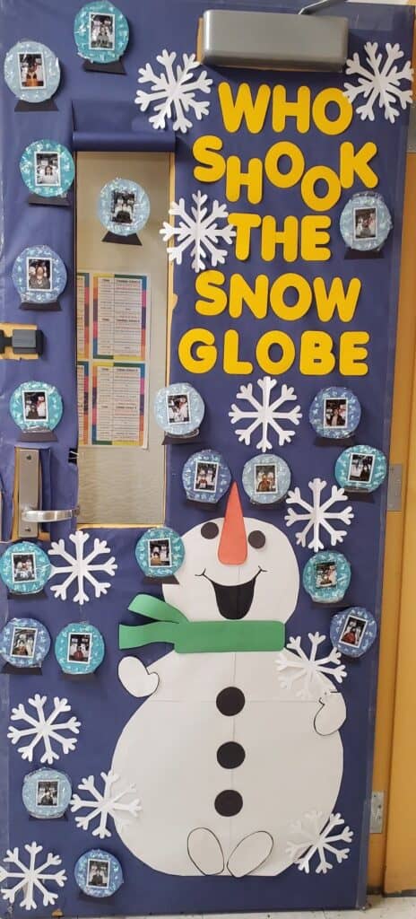 winter classroom door decorating ideas