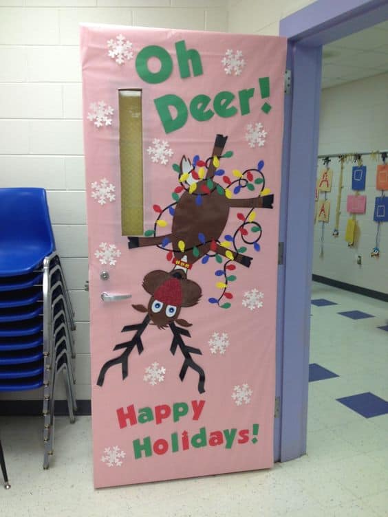 60+ Classroom Door Decorating Ideas for a Christmas Contest