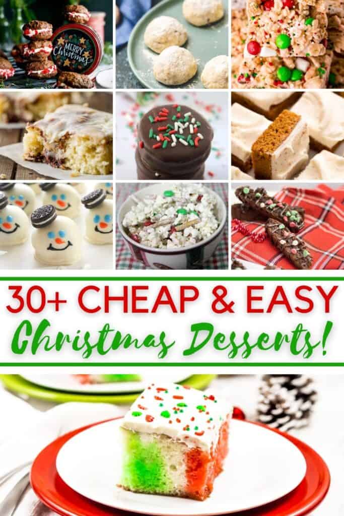 cheap Christmas desserts