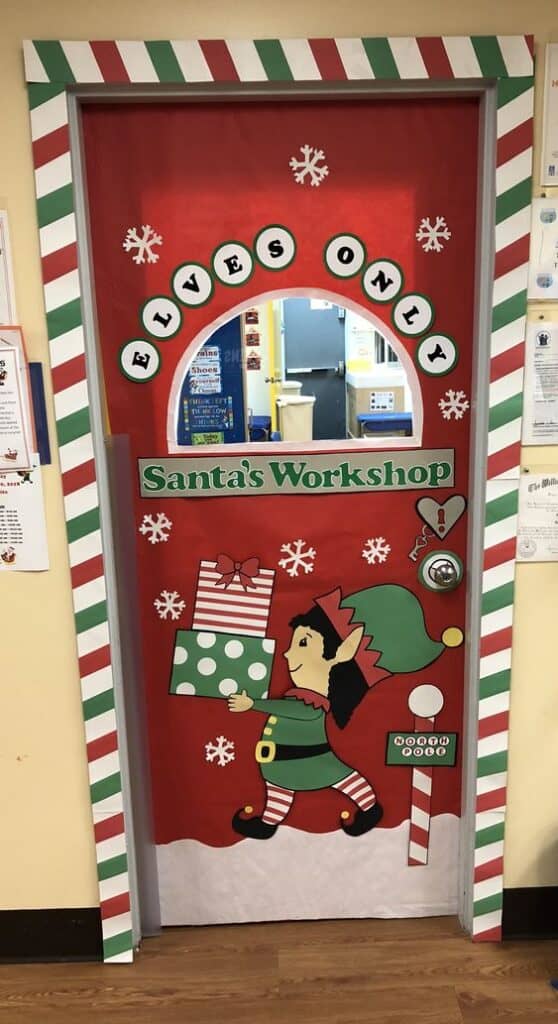 60+ Classroom Door Decorating Ideas for a Christmas Contest