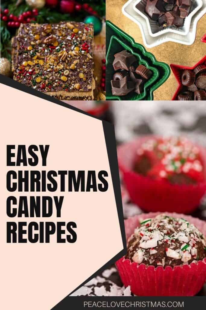 Christmas candy recipes pin