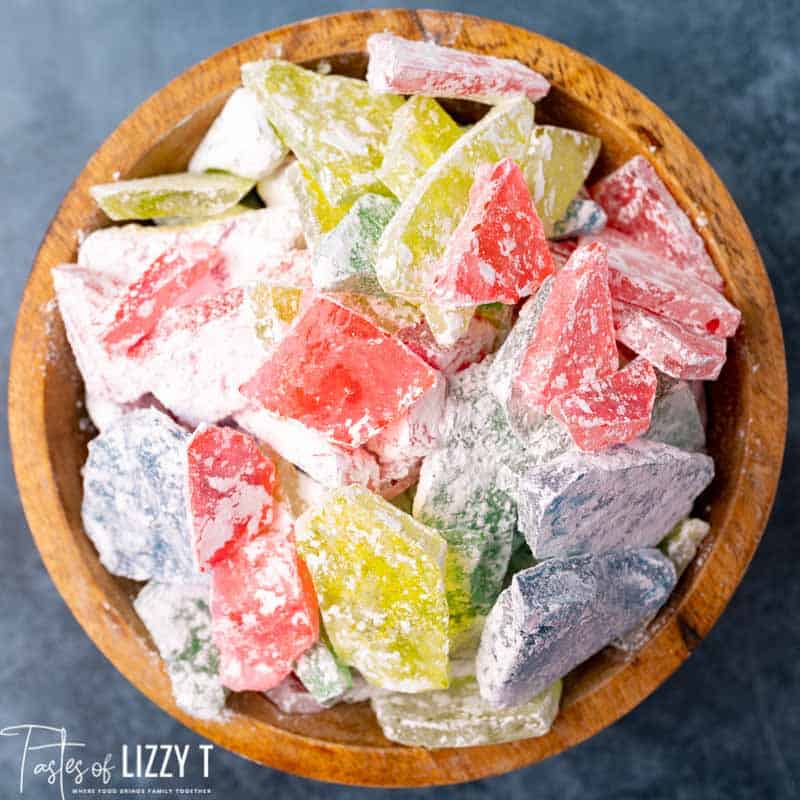 sugar candies in a bowl