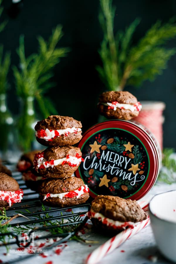 Christmas whoopies stack