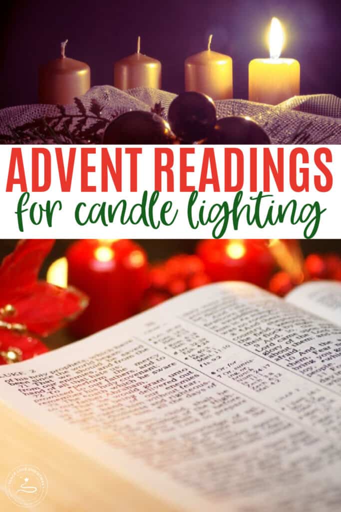 Advent Readings for Candle Lighting Pin