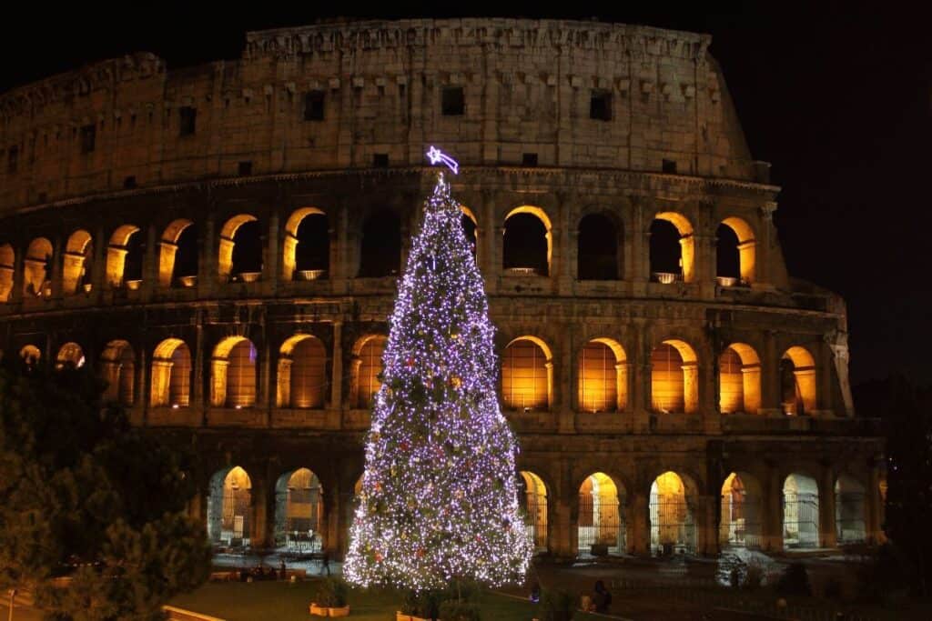 Christmas tree in Italy