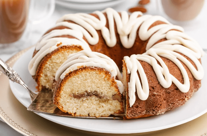 Sliced Yogurt Streusel Coffee Cake