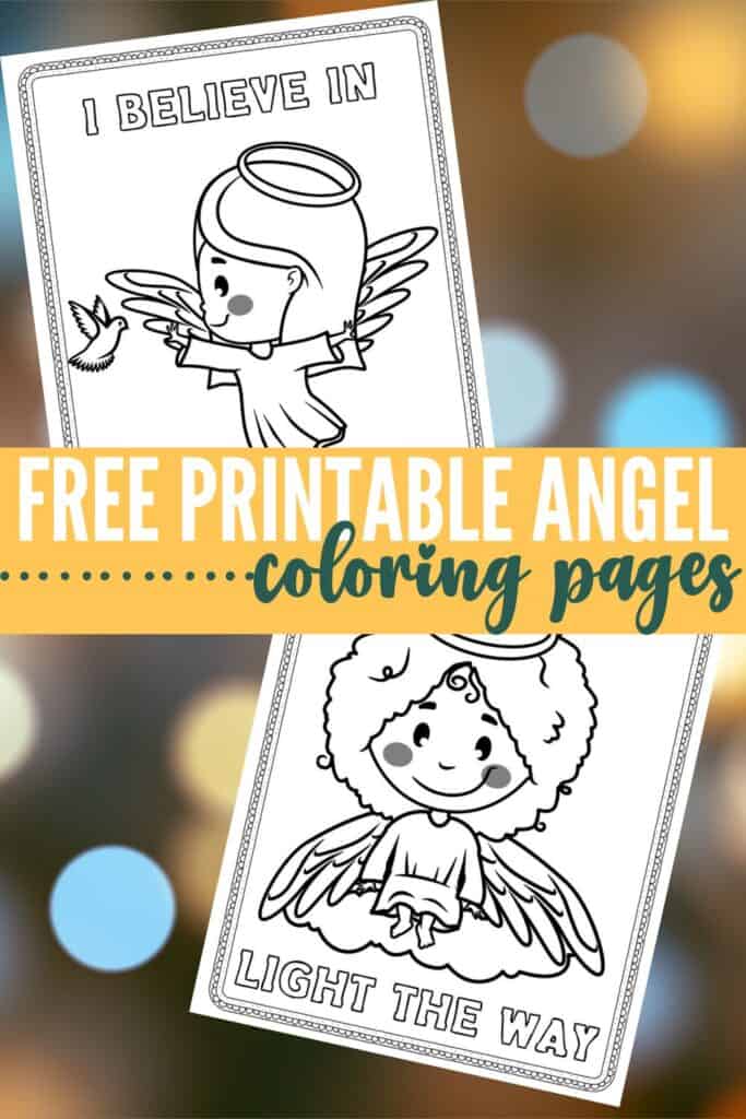 Free Printable Angel Coloring Sheets Pin