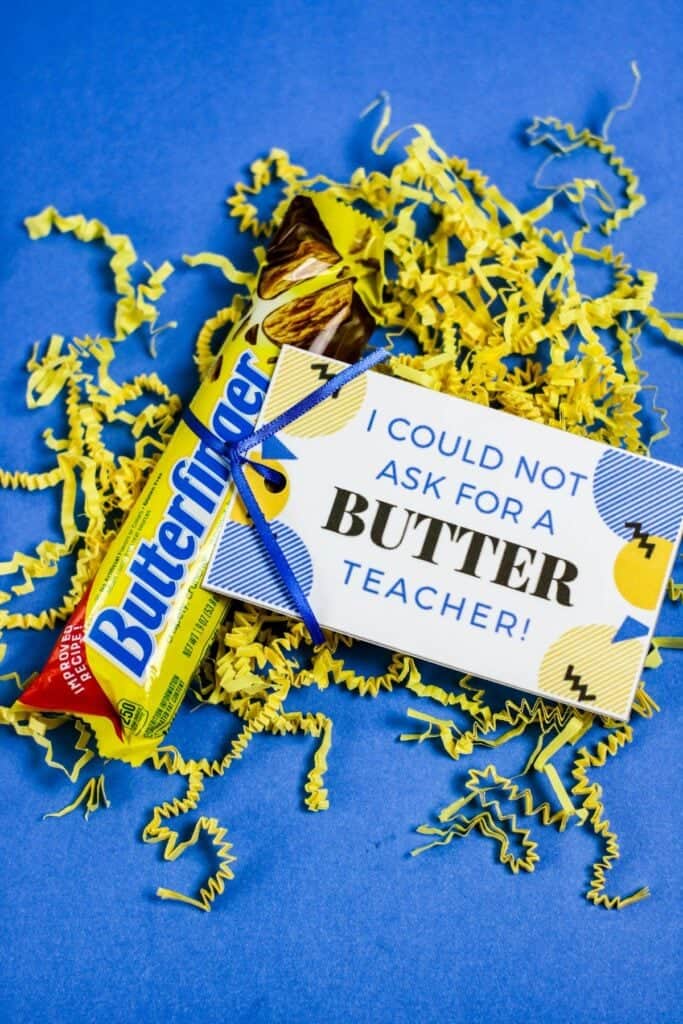 butterfinger gift tag