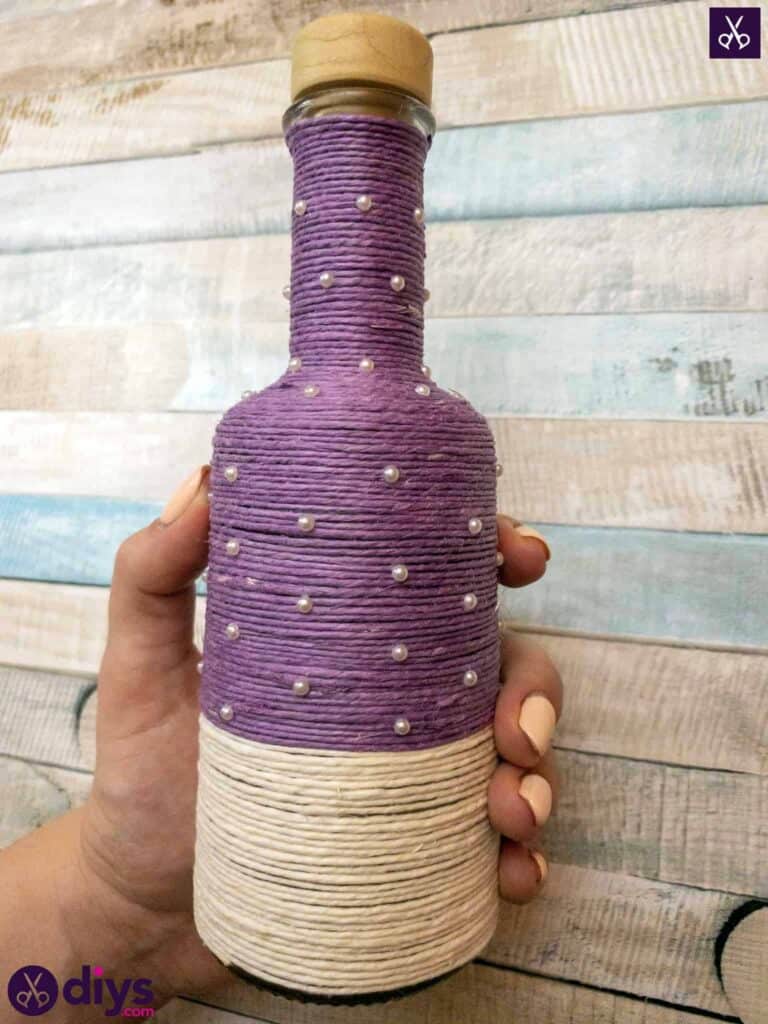 Bottle wrapped in twine