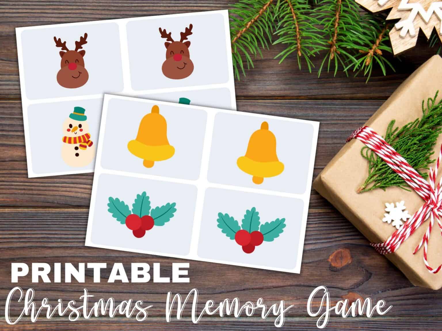 Free Printable Christmas Memory Game {Plus 5 More Holiday Games for ...