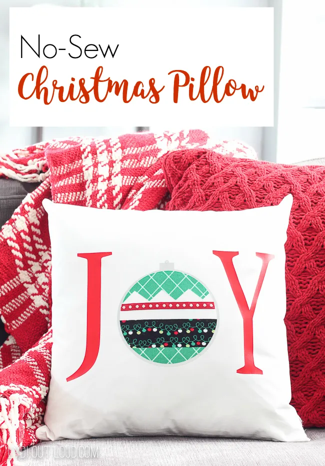 JOY Throw Pillow DIY gift