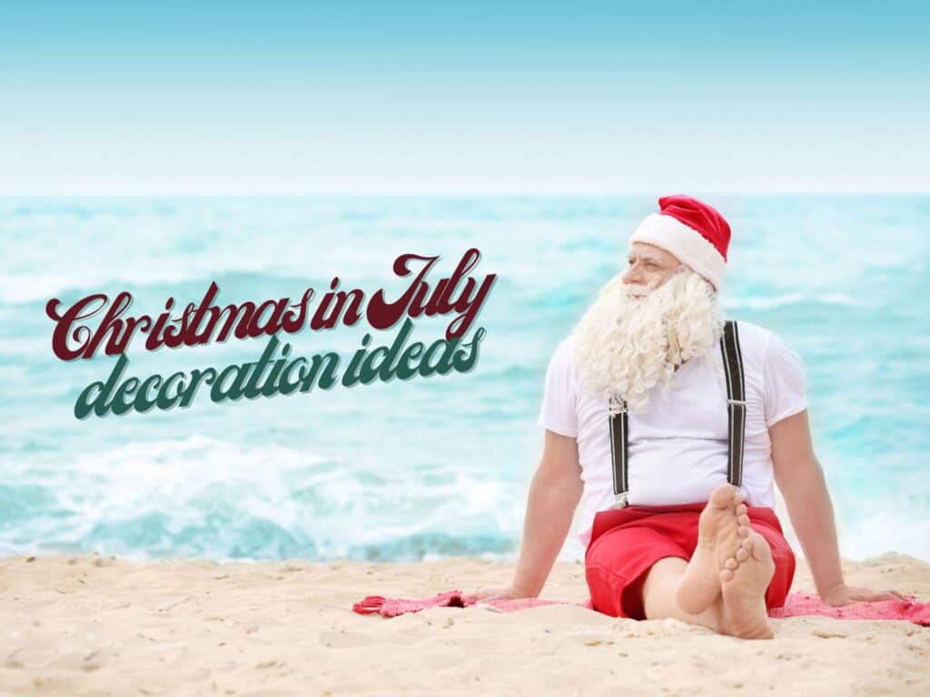 Santa at the beach